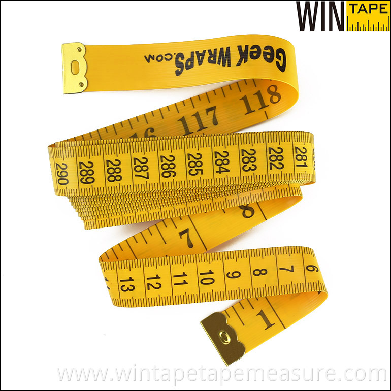 Custom Sewing Cloth Tailor Rulers Pvc Fiberglass Measuring Tape 3M Meter Tape Measure